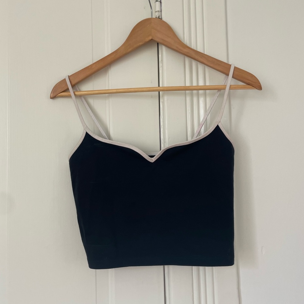 Abercrombie contrast sweetheart tank top